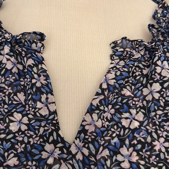 Nordstrom's brand 1.State Chateau Floral Cold-Shoulder Ruffle Sleeves Blouse 3X - Picture 9 of 12